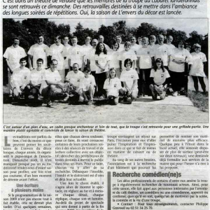 Dans la presse en 2009